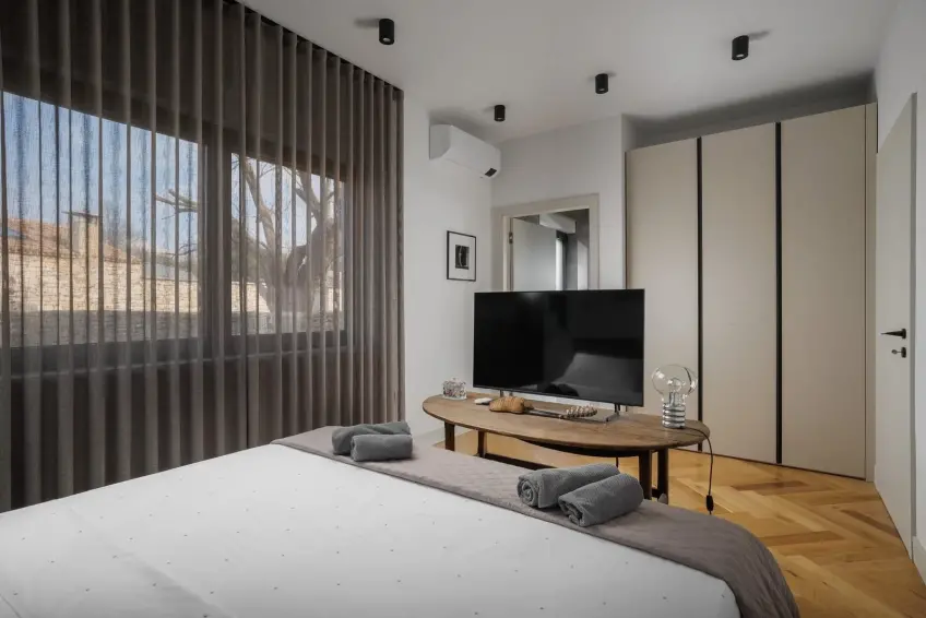 Slaapkamer op de begane grond van Villa BB