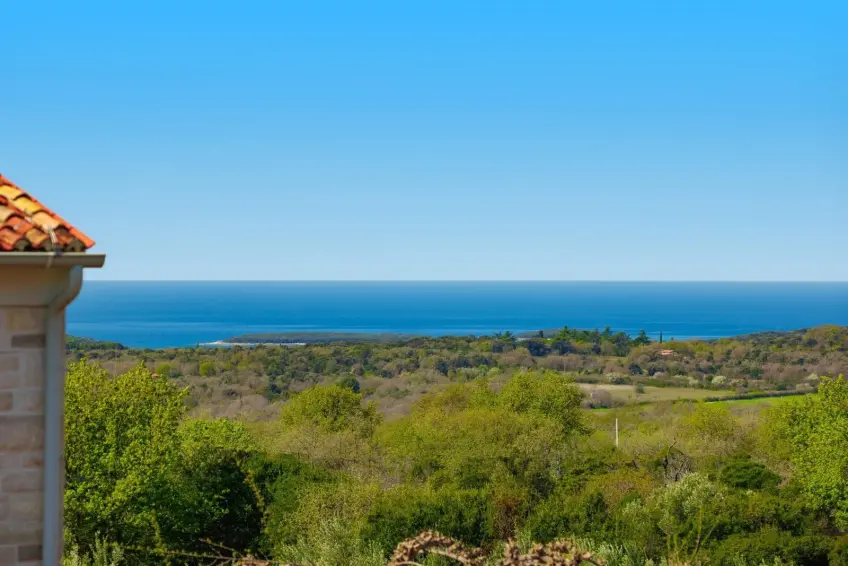 Uitzicht richting zee vanuit de omgeving van Villa BB