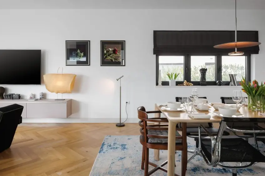 Keuken en eetkamer in Villa BB