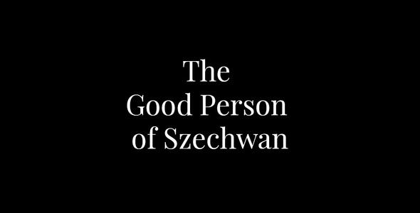 B. Brecht: Dobri čovjek iz Sečuana